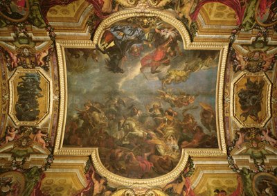View of The King Taking Maastricht in Thirteen Days in 1673 and the Passage on the Rhine in the Presence of the Enemies in 1672 by Charles Le Brun